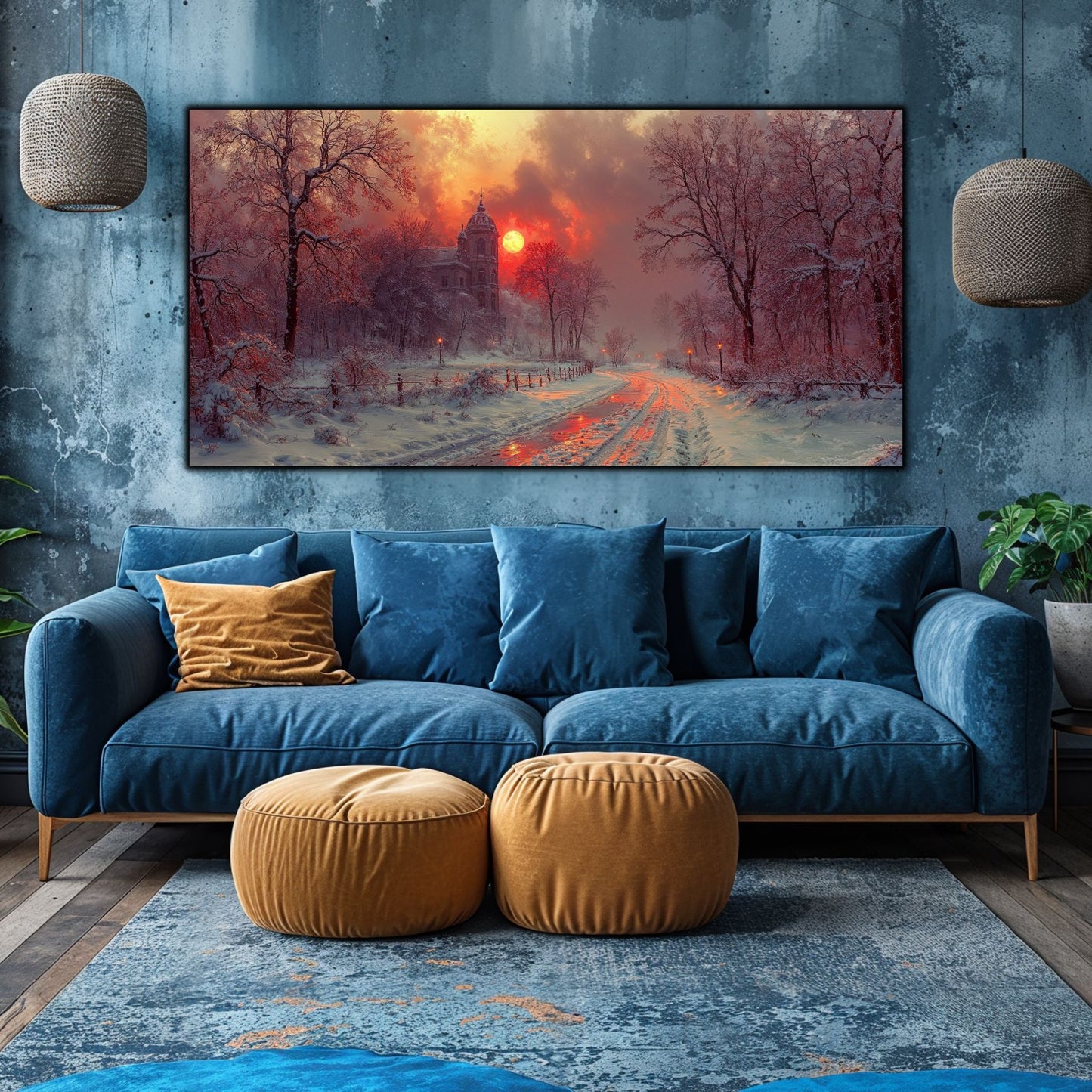 Tablou Sticla Securizata - Colectia Cold Ember - no21