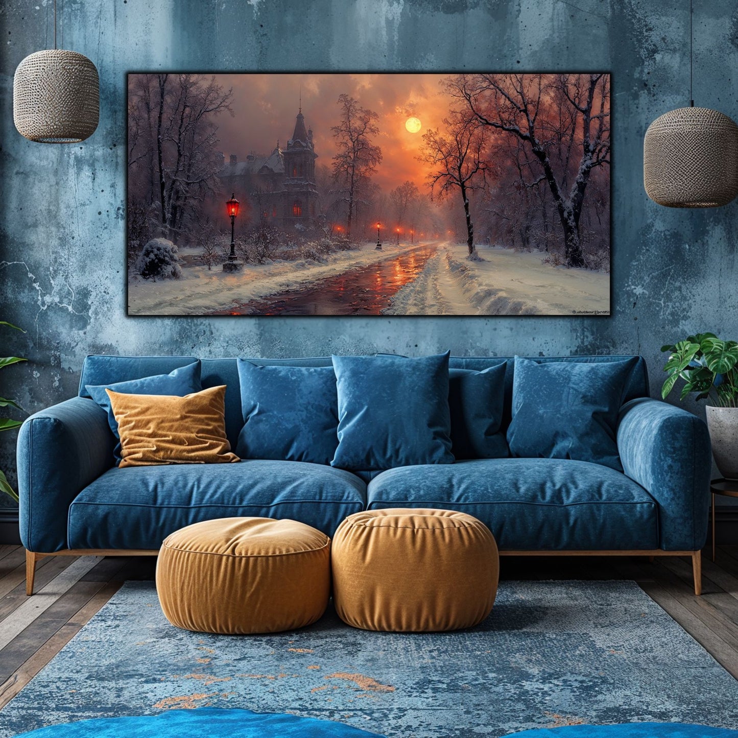 Tablou Sticla Securizata - Colectia Cold Ember - no24