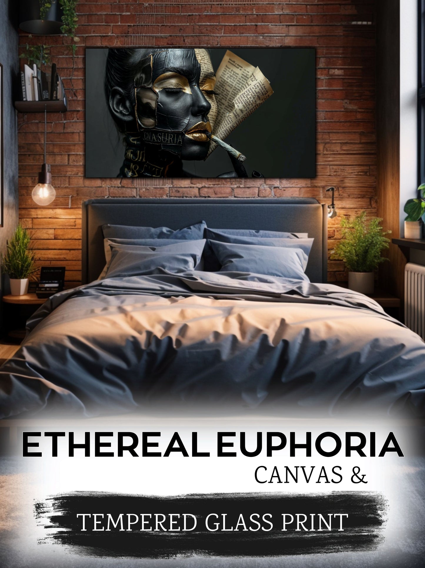 Canvas painting / glass painting - Ethereal Euphoria 14