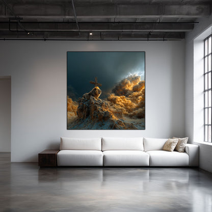 Tablou Decorativ Modern - Print UV pe Sticla - „Sacred Modernities” - No07