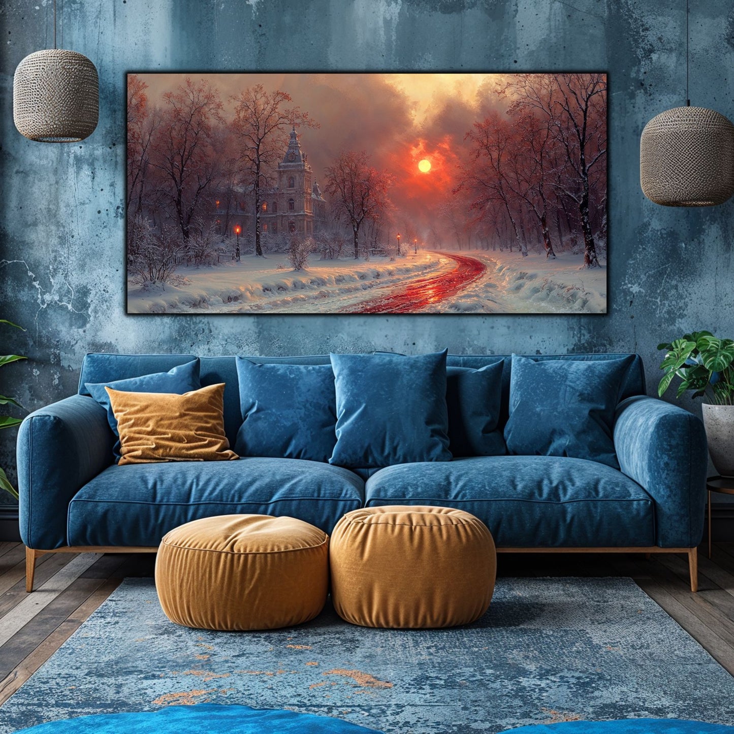 Tablou Sticla Securizata - Colectia Cold Ember - no18