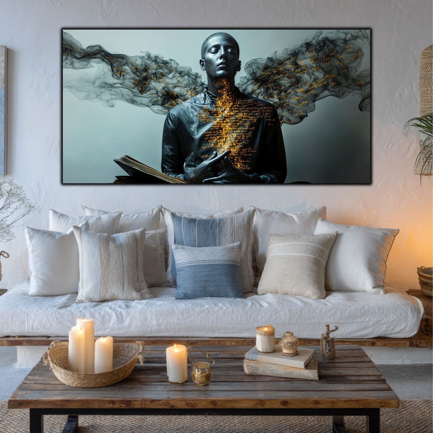 Beyond Meditation - Tablouri moderne pe sticla securizata pentru living contemporan NO24