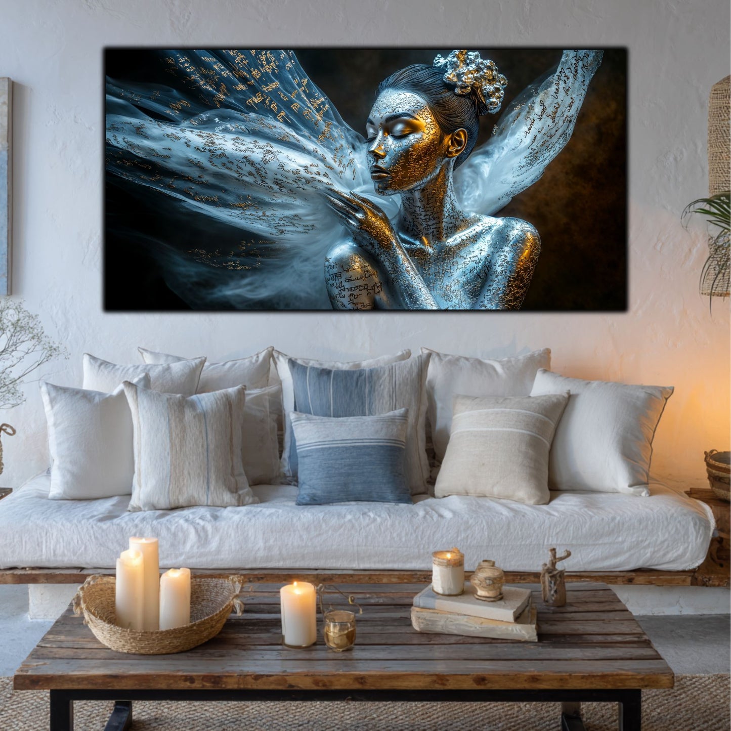 Beyond Meditation - Tablouri moderne pe sticla securizata pentru living contemporan NO20