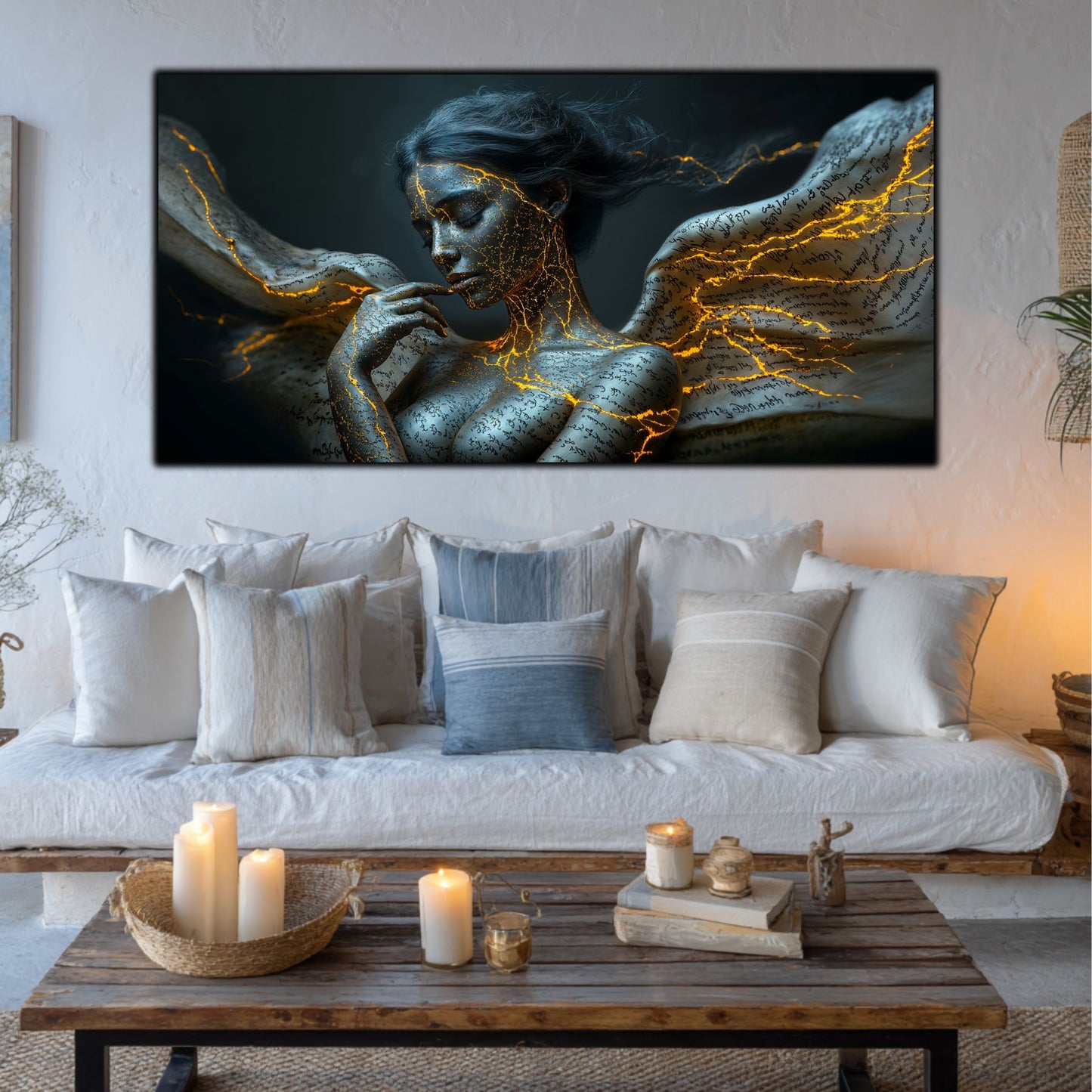 Beyond Meditation - Tablouri moderne pe sticla securizata pentru living contemporan NO27