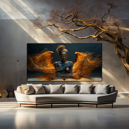 Tablou unicat din sticlă securizată Beyond Breath - No14