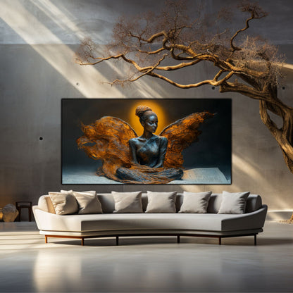 Tablou unicat din sticlă securizată Beyond Breath - No15