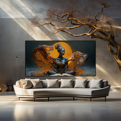 Tablou unicat din sticlă securizată Beyond Breath - No13