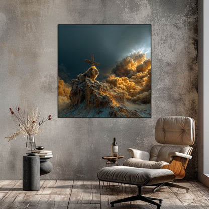 Tablou Decorativ Modern - Print UV pe Sticla - „Sacred Modernities” - No07