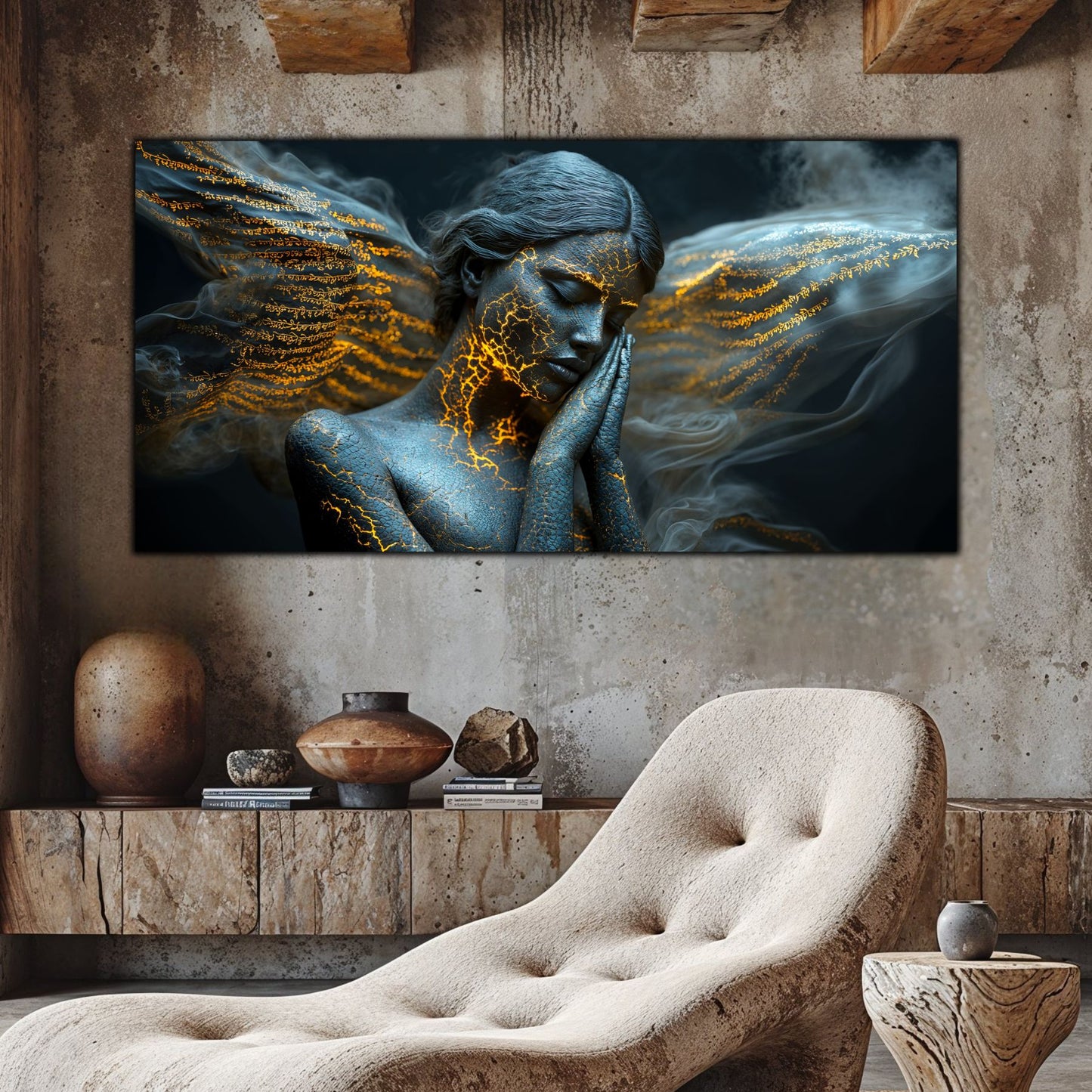 Beyond Meditation - Tablouri moderne pe sticla securizata pentru living contemporan NO25