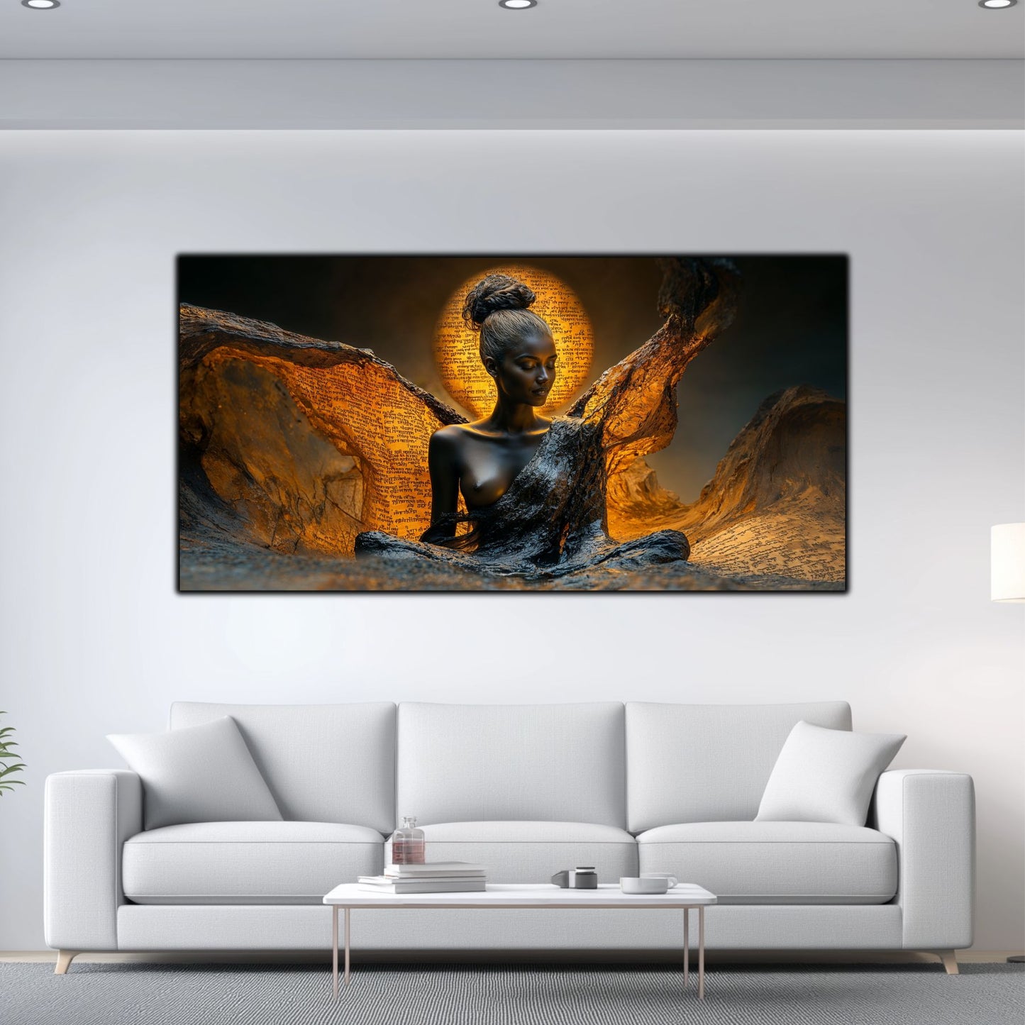 Tablou unicat din sticlă securizată Beyond Breath - No23