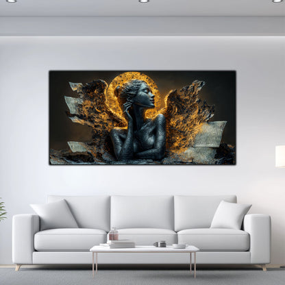 Tablou unicat din sticlă securizată Beyond Breath - No17