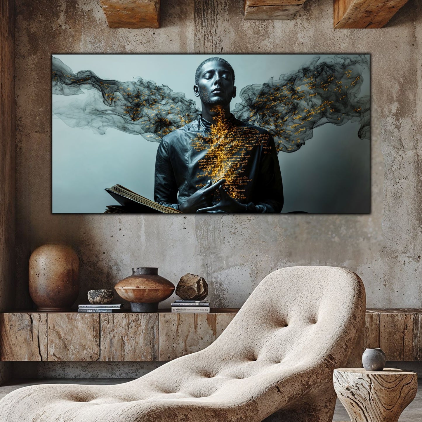 Beyond Meditation - Tablouri moderne pe sticla securizata pentru living contemporan NO24