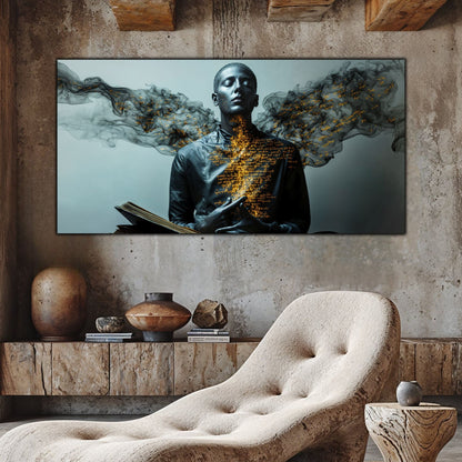 Beyond Meditation - Tablouri moderne pe sticla securizata pentru living contemporan NO24