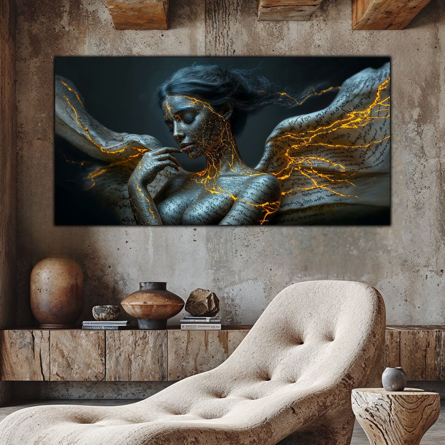 Beyond Meditation - Tablouri moderne pe sticla securizata pentru living contemporan NO27