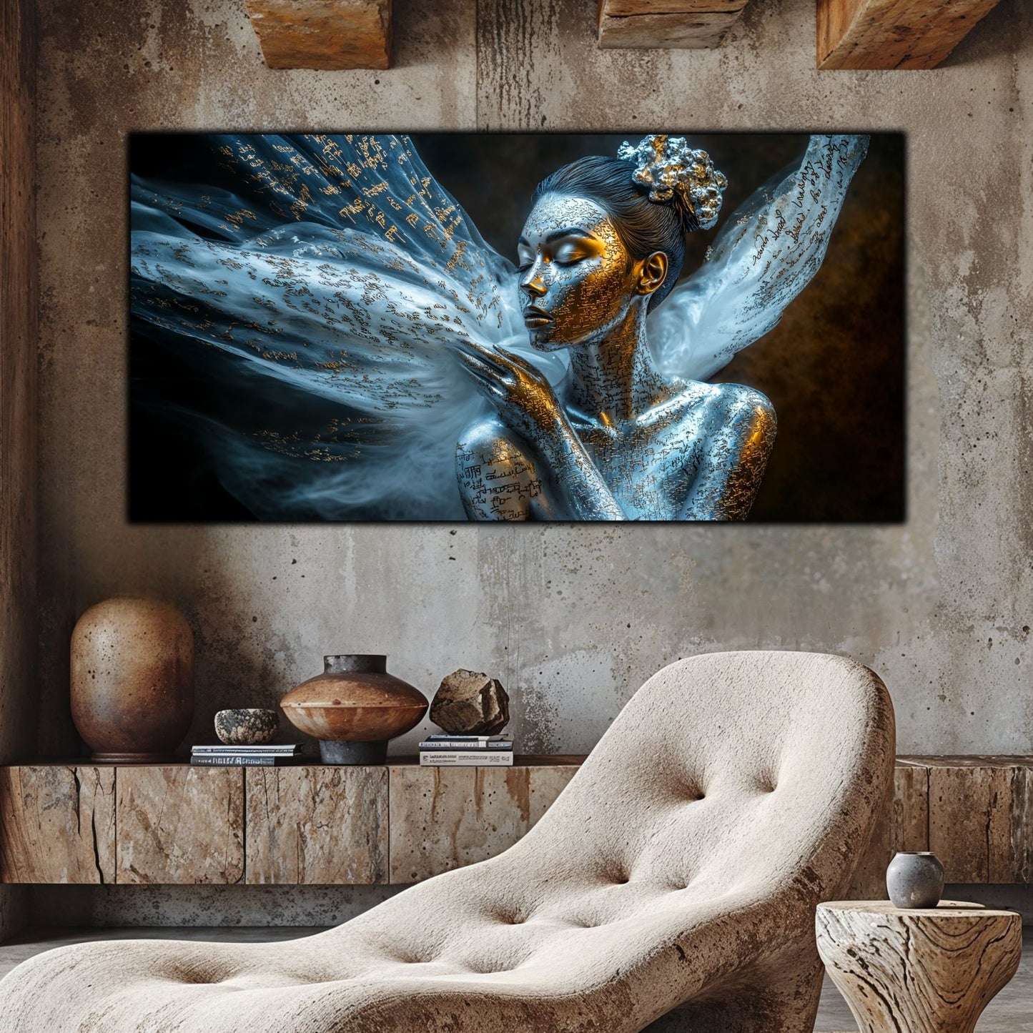 Beyond Meditation - Tablouri moderne pe sticla securizata pentru living contemporan NO20