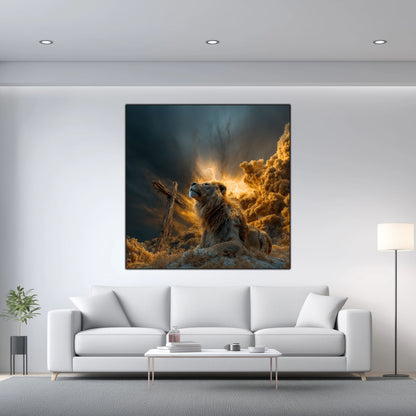 Tablou Decorativ Modern - Print UV pe Sticla - „Sacred Modernities” - No08