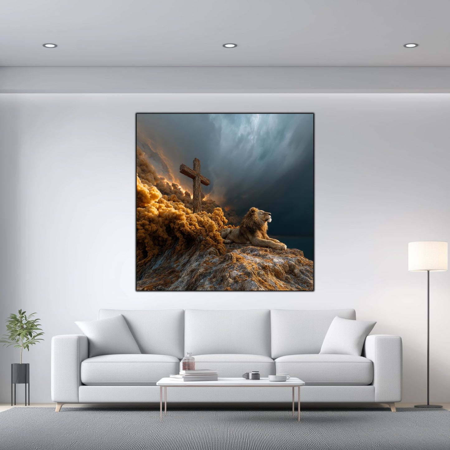 Tablou Decorativ Modern - Print UV pe Sticla - „Sacred Modernities” - No20