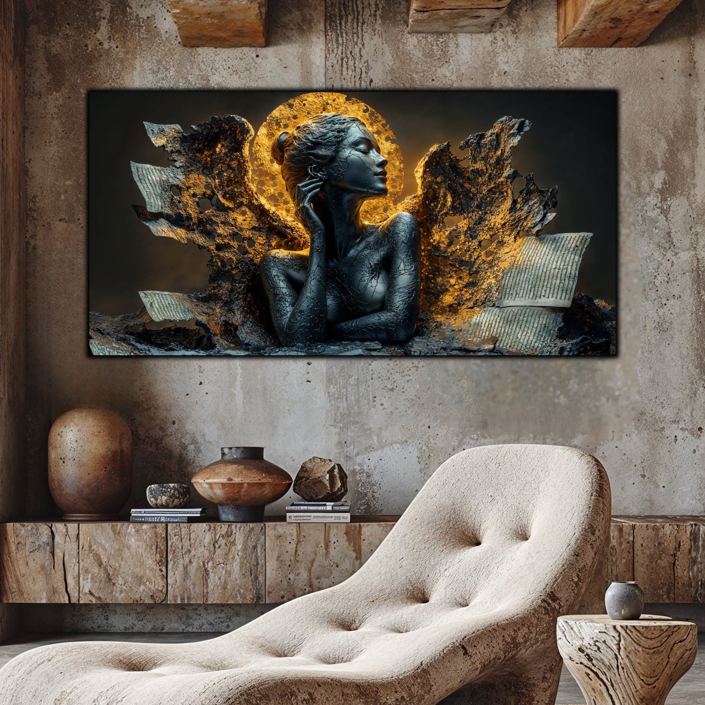 Tablou unicat din sticlă securizată Beyond Breath - No17