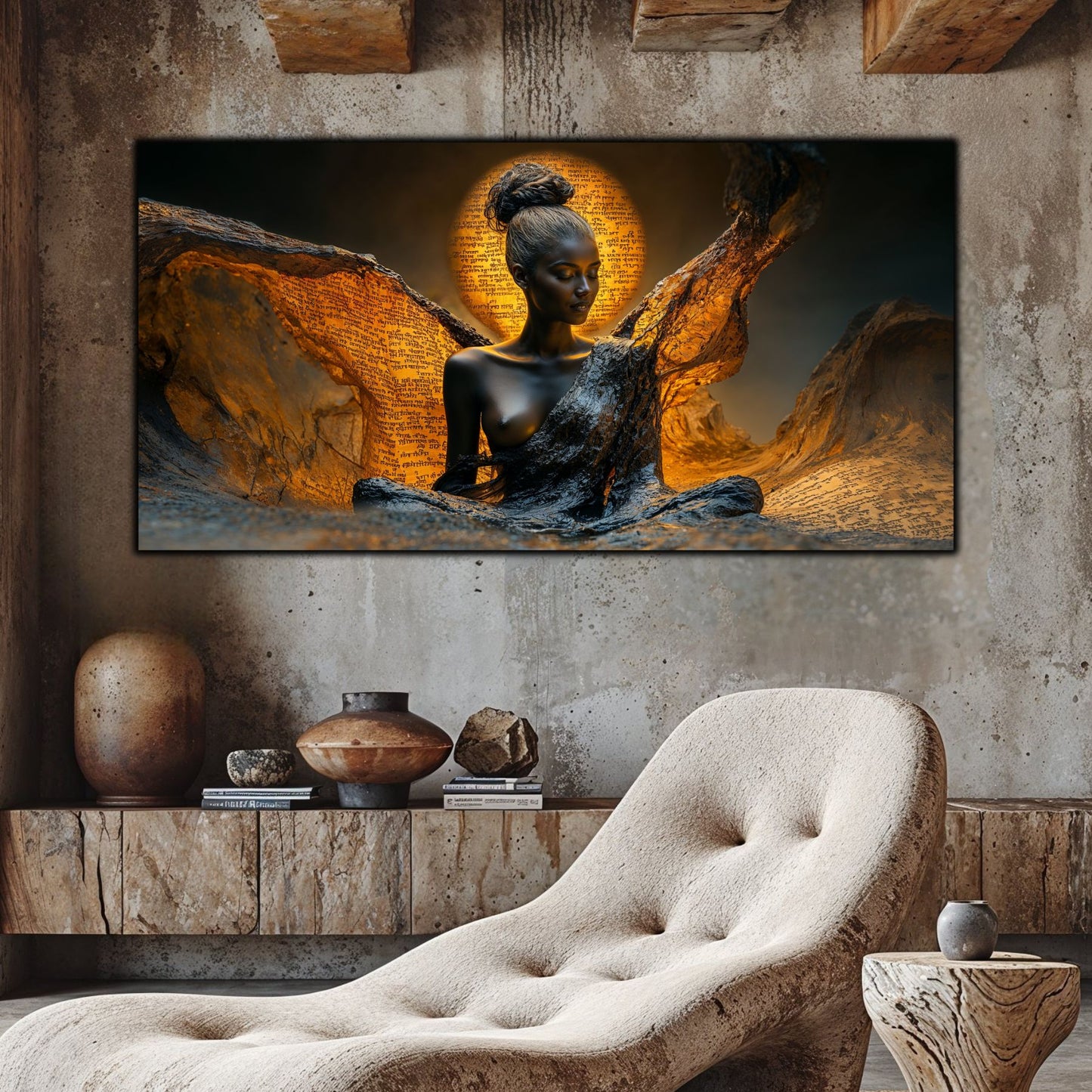 Tablou unicat din sticlă securizată Beyond Breath - No23