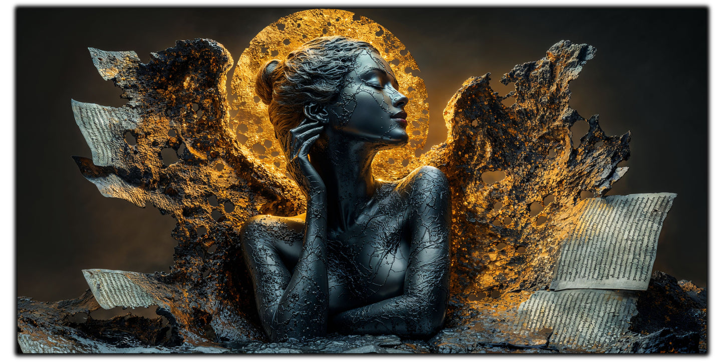 Tablou unicat din sticlă securizată Beyond Breath - No17