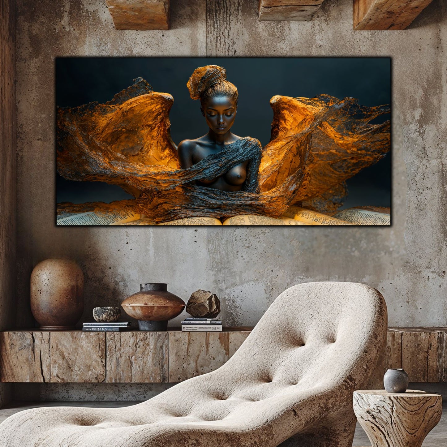 Tablou unicat din sticlă securizată Beyond Breath - No14