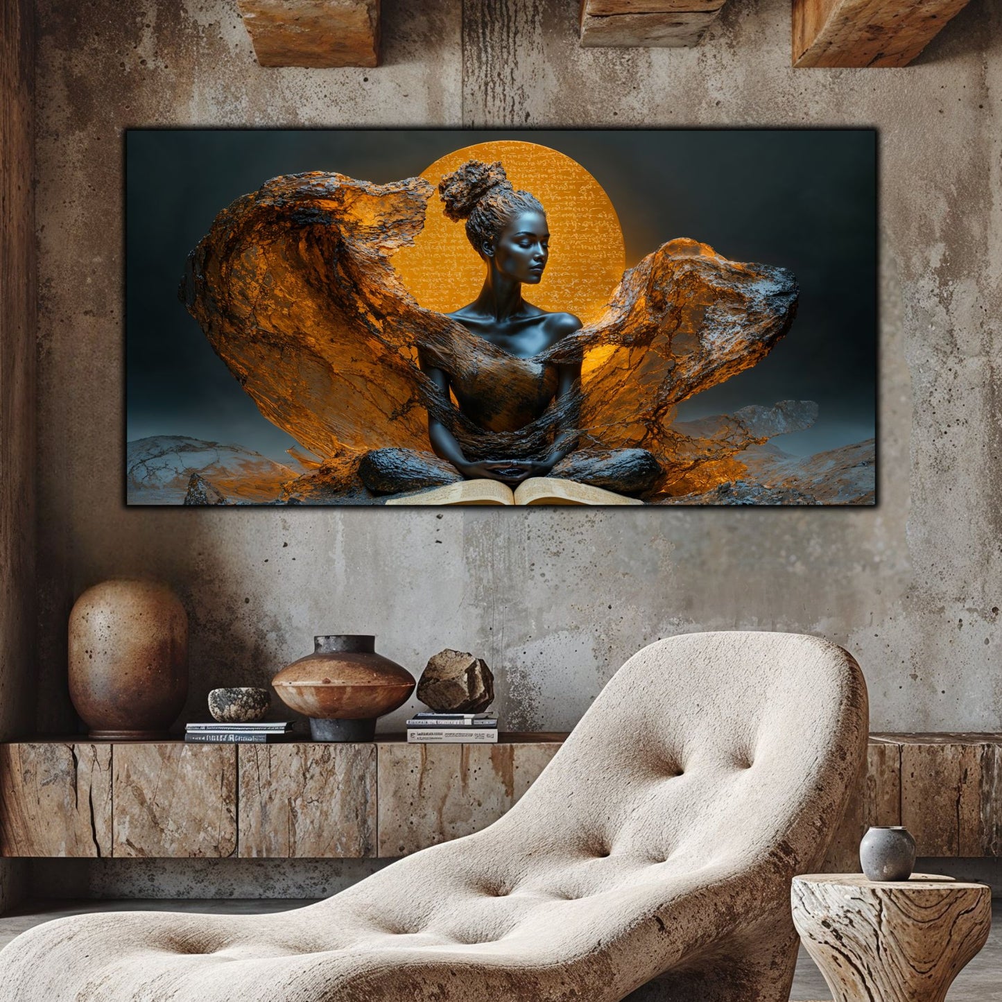 Tablou unicat din sticlă securizată Beyond Breath - No13