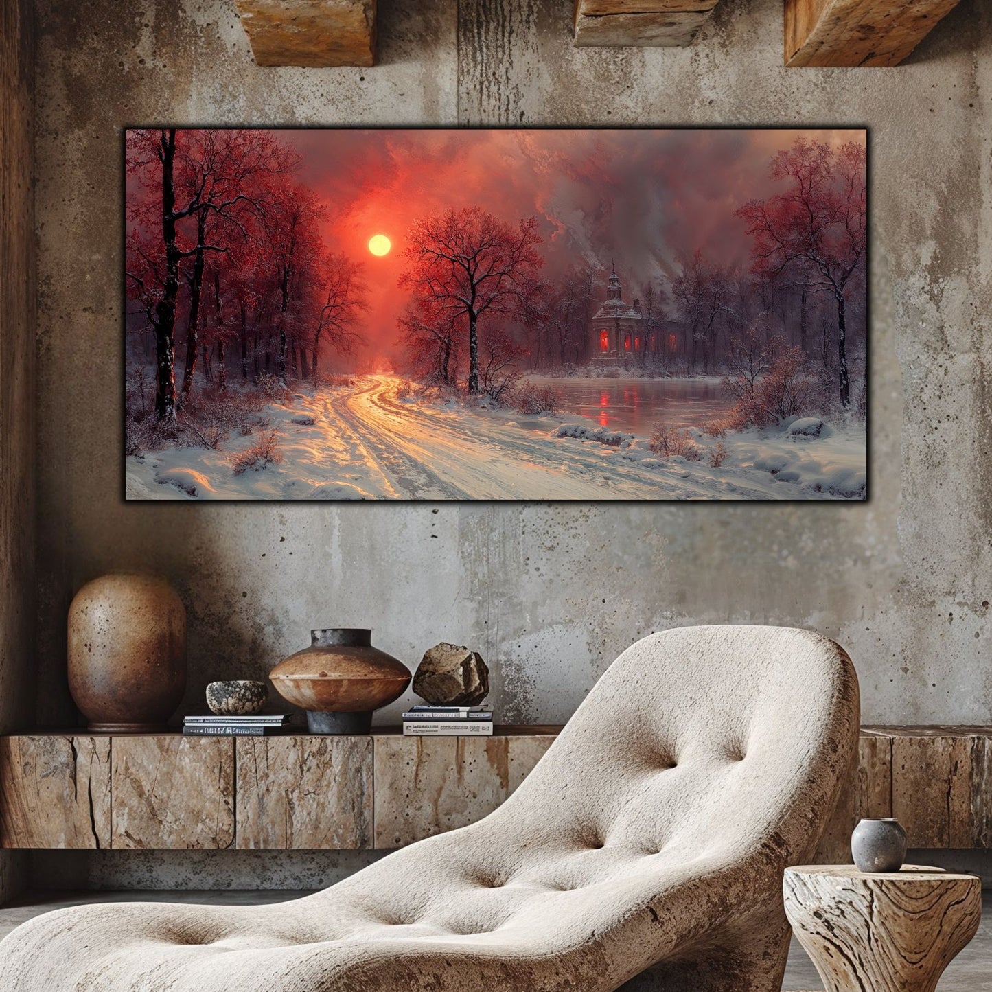 Tablou Sticla Securizata - Colectia Cold Ember - no13