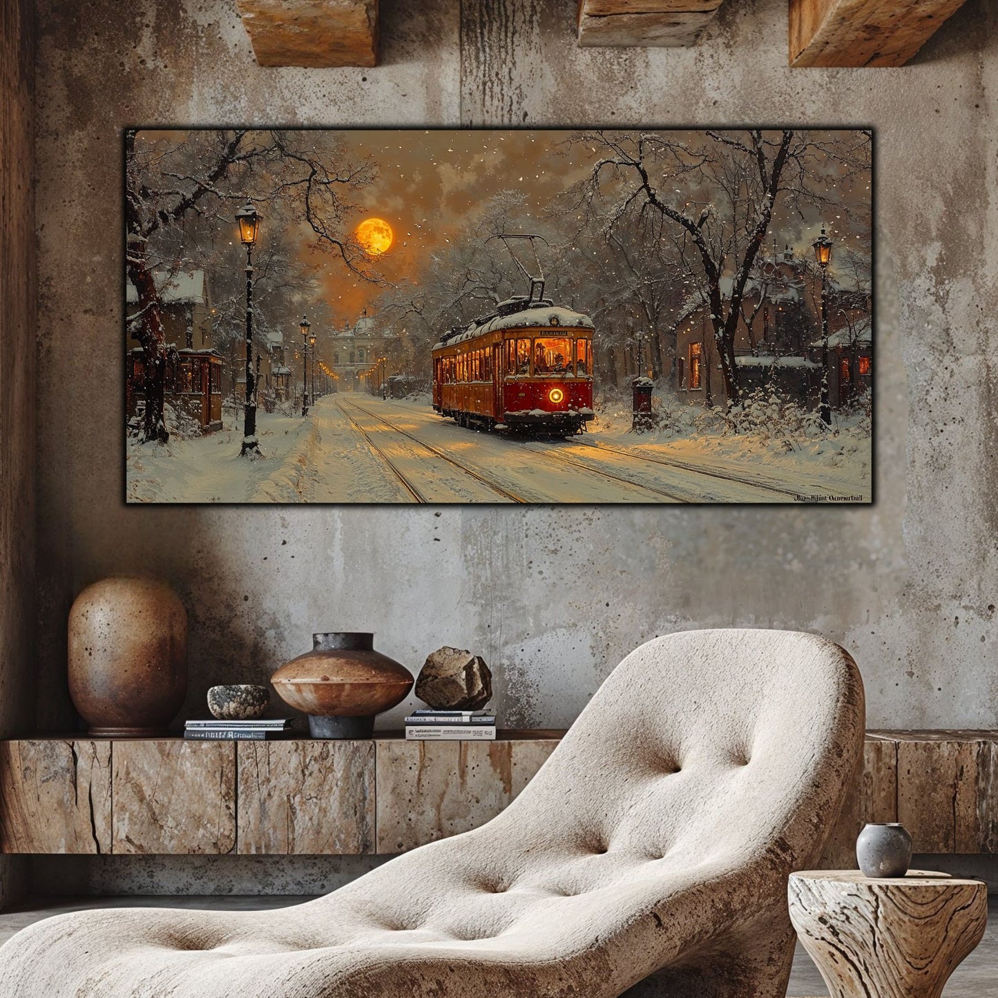 Tablou Sticla Securizata - Colectia Cold Ember - no17