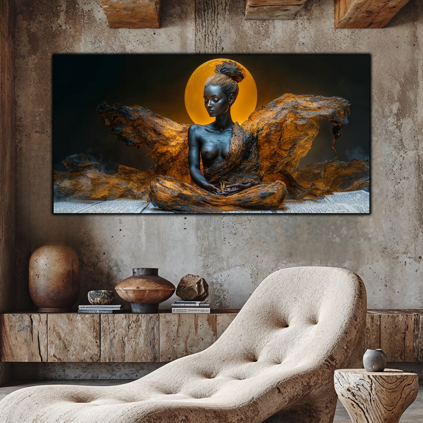 Tablou unicat din sticlă securizată Beyond Breath - No11