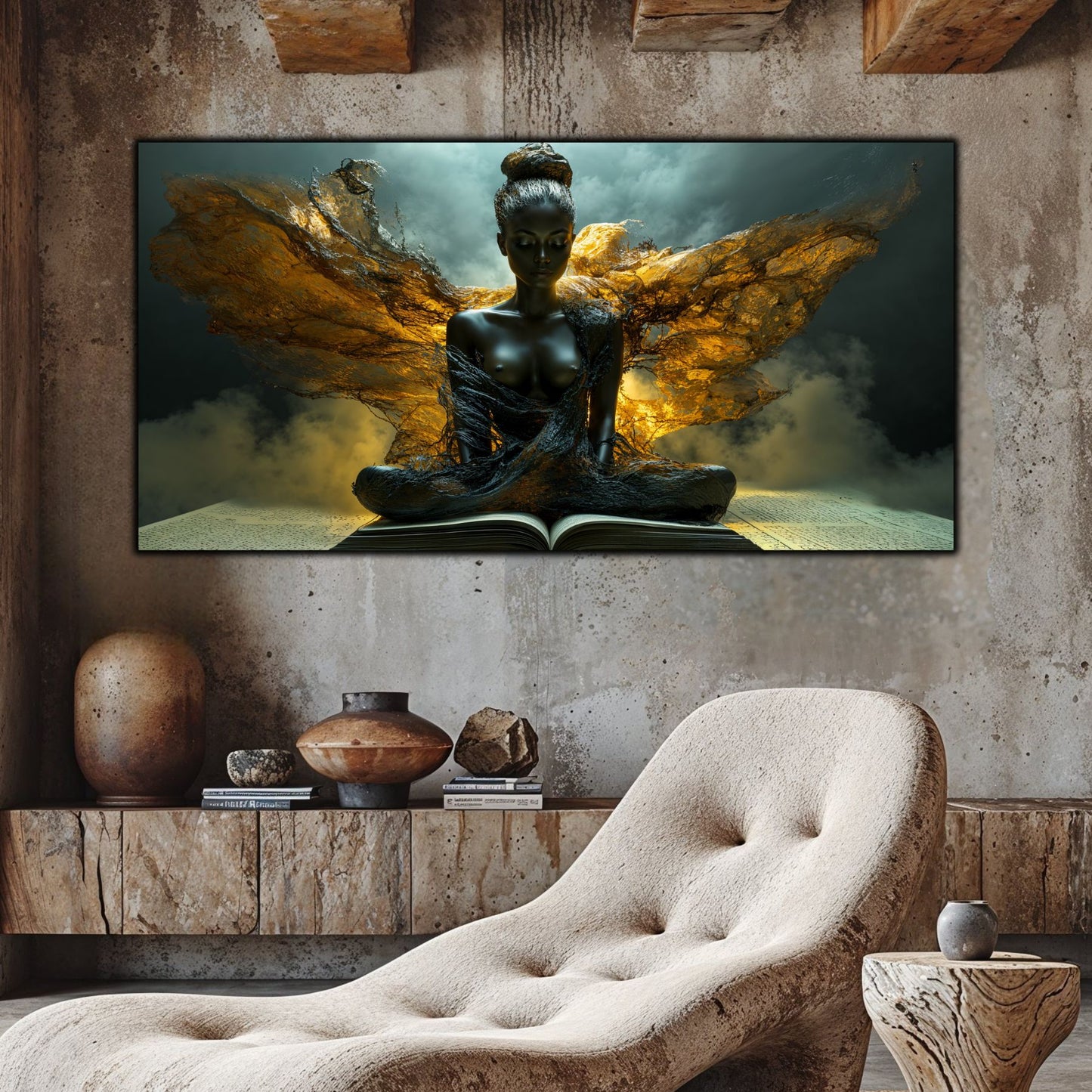 Tablou unicat din sticlă securizată Beyond Breath - No10