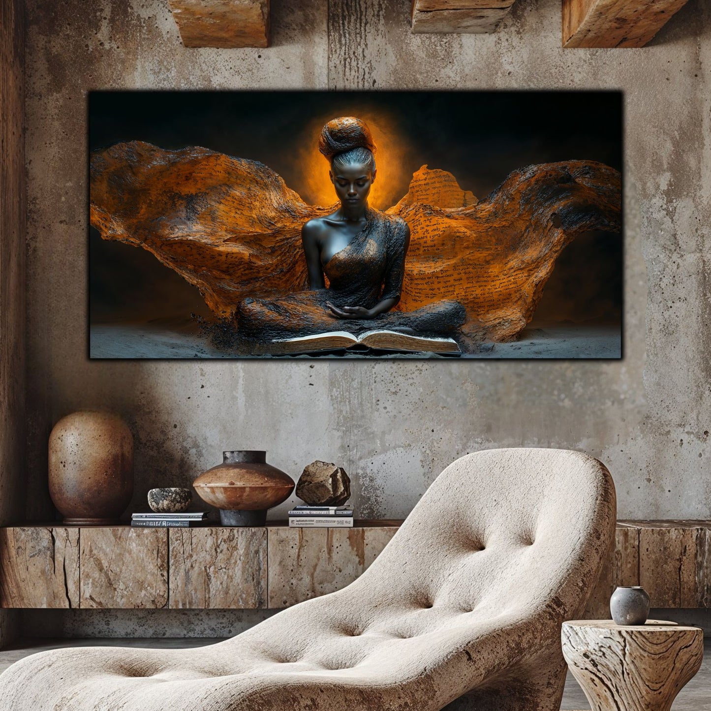 Tablou unicat din sticlă securizată Beyond Breath - No24