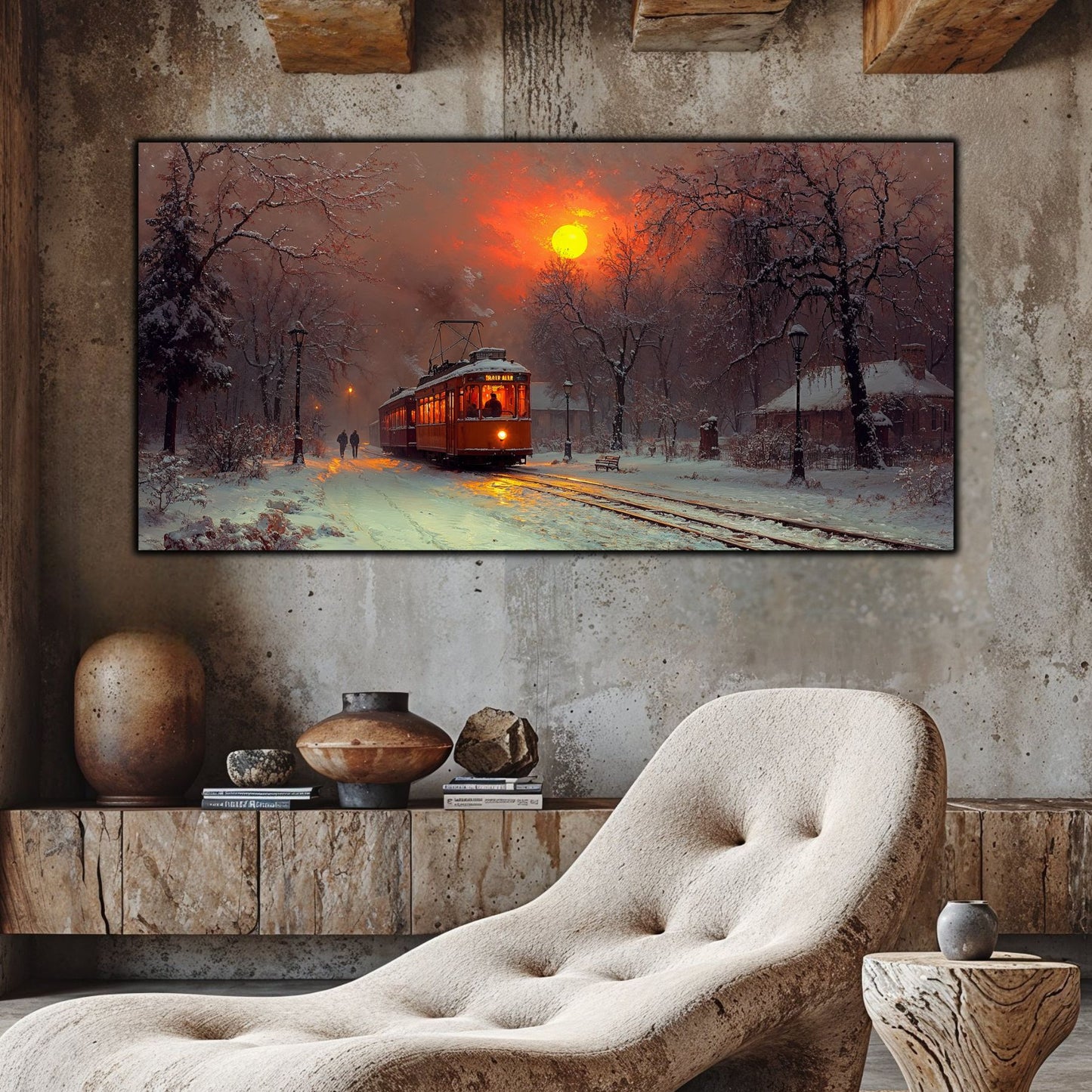 Tablou Sticla Securizata - Colectia Cold Ember - no14