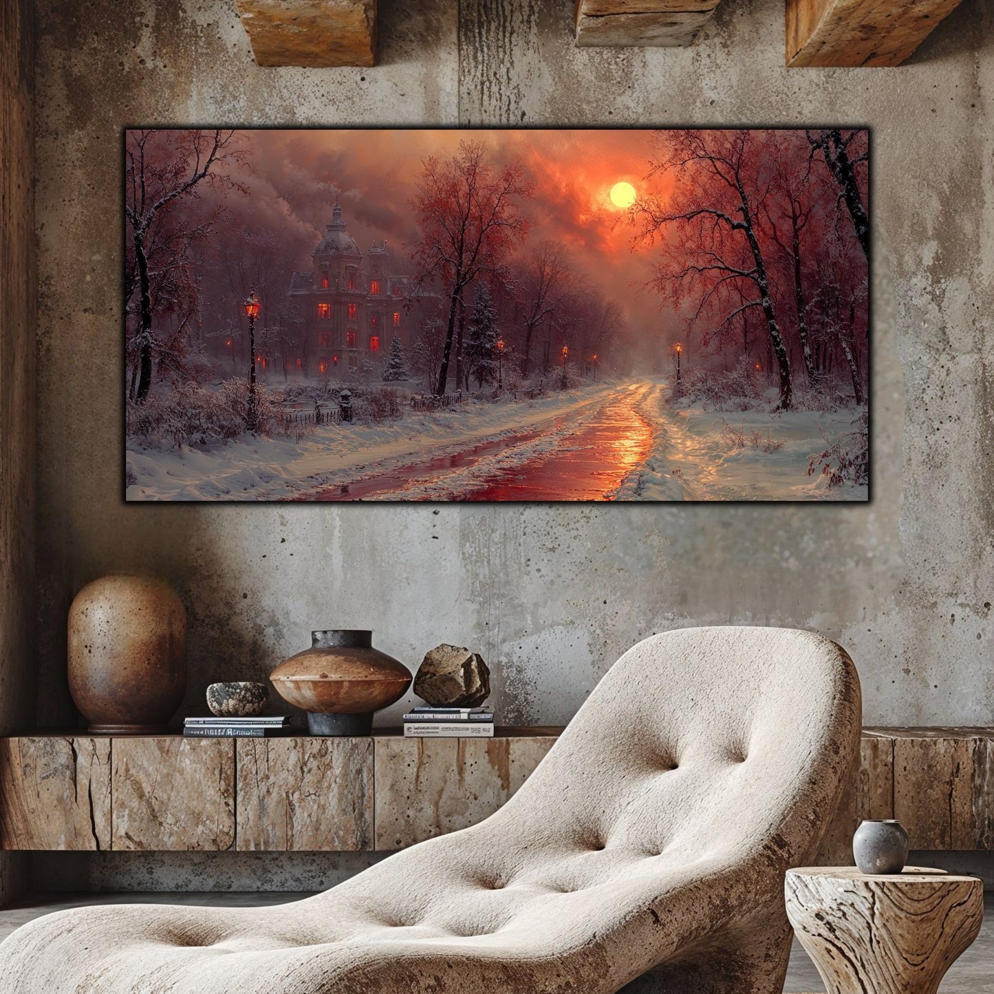 Tablou Sticla Securizata - Colectia Cold Ember - no15