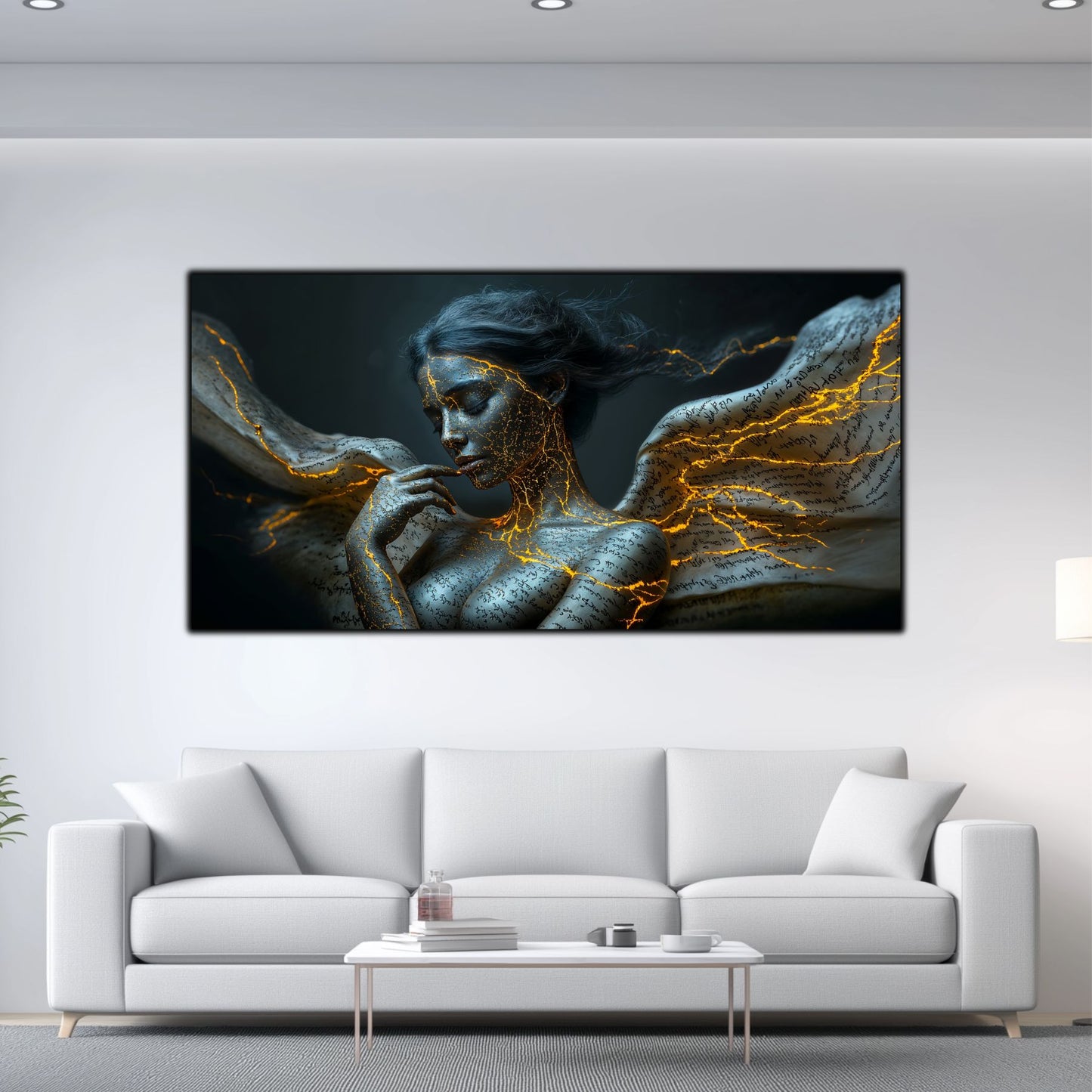 Beyond Meditation - Tablouri moderne pe sticla securizata pentru living contemporan NO27