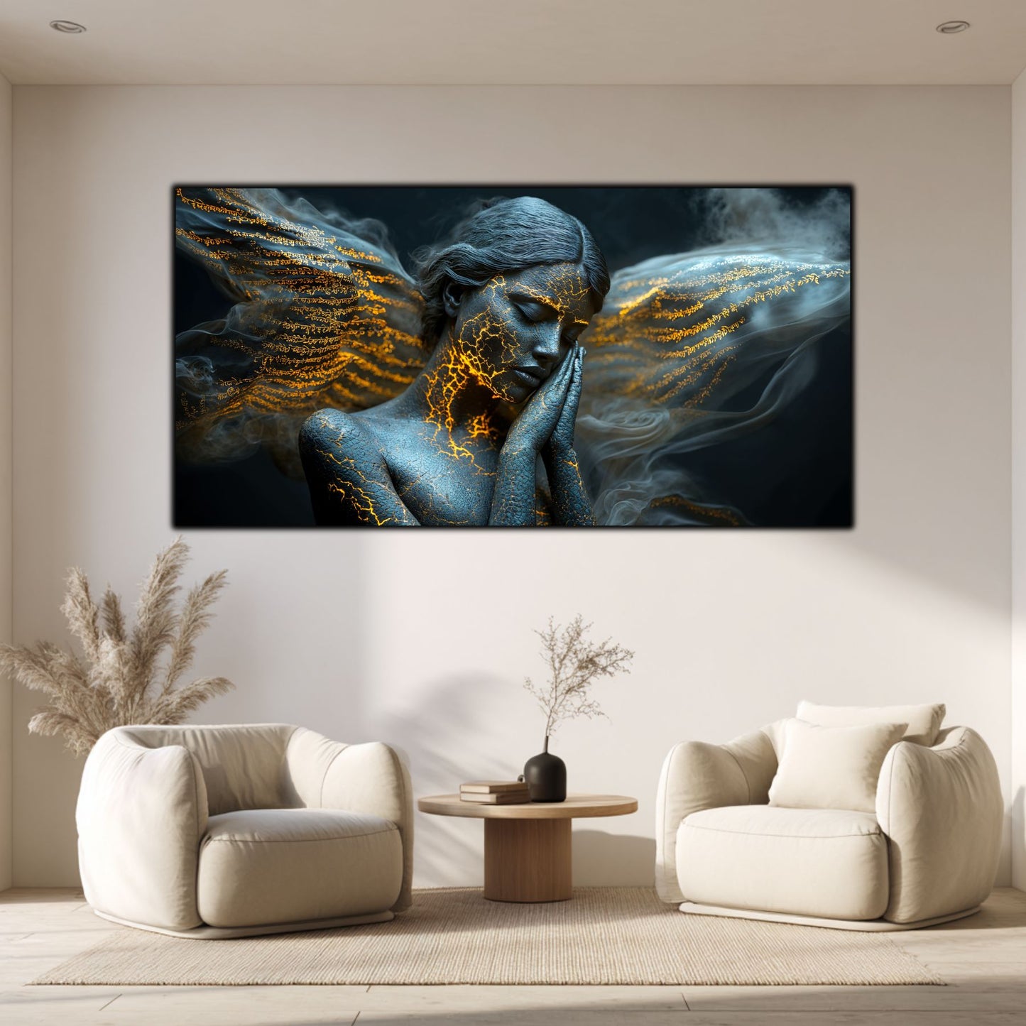 Beyond Meditation - Tablouri moderne pe sticla securizata pentru living contemporan NO25