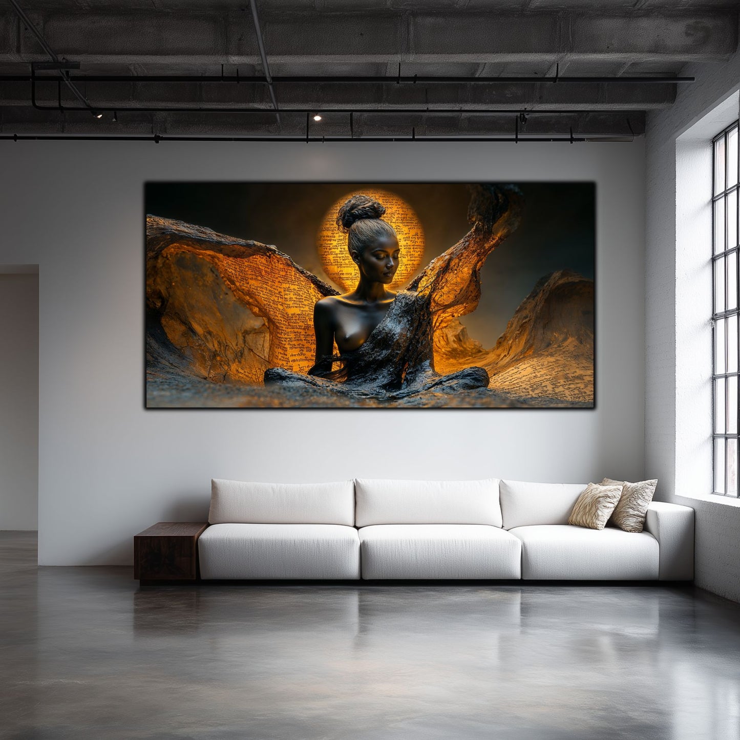 Tablou unicat din sticlă securizată Beyond Breath - No23