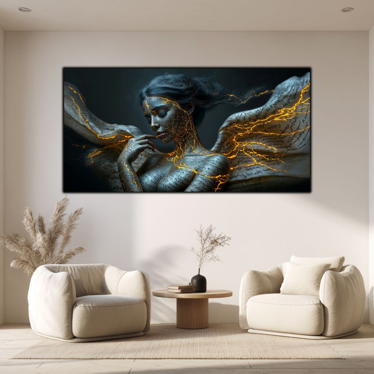 Beyond Meditation - Tablouri moderne pe sticla securizata pentru living contemporan NO27