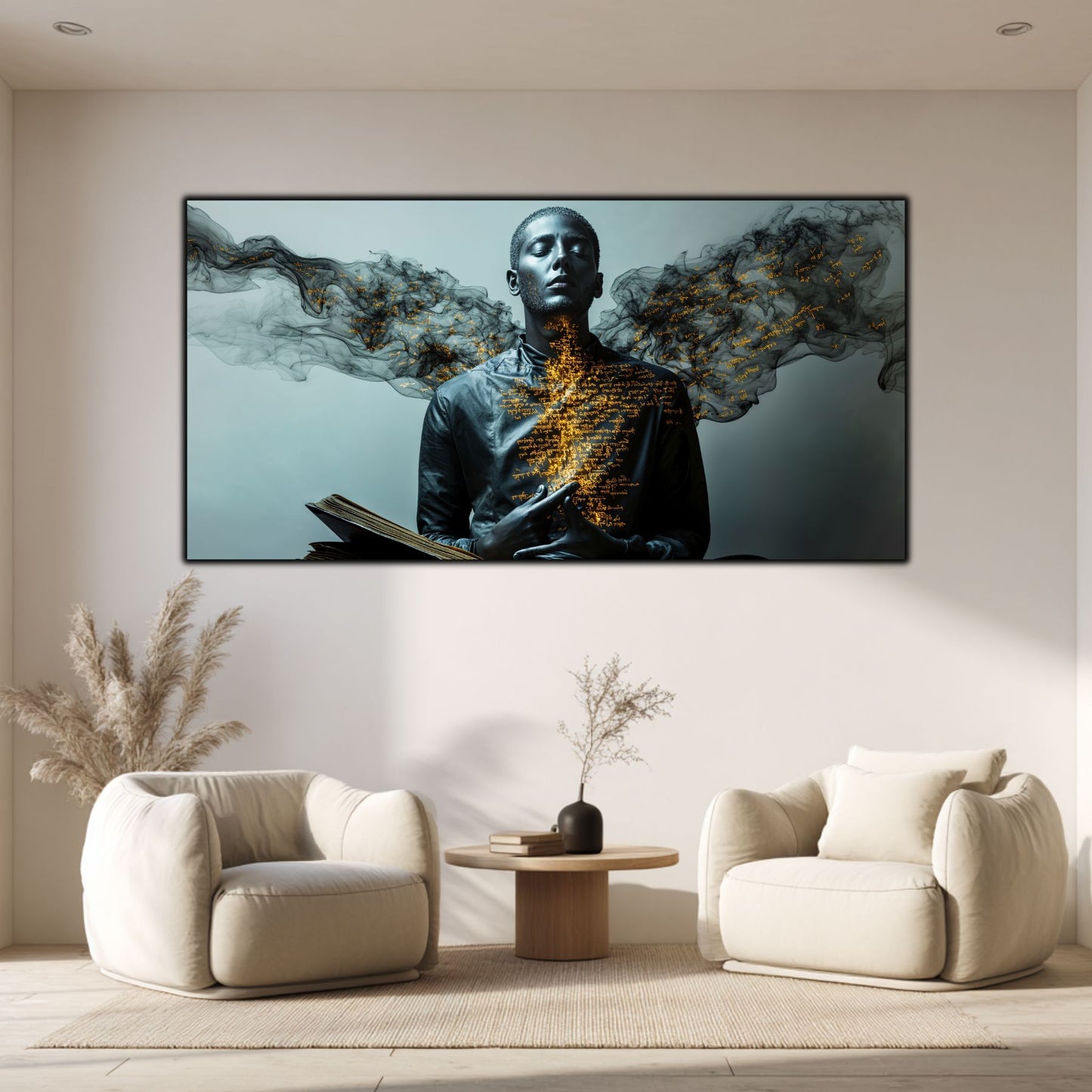 Beyond Meditation - Tablouri moderne pe sticla securizata pentru living contemporan NO24