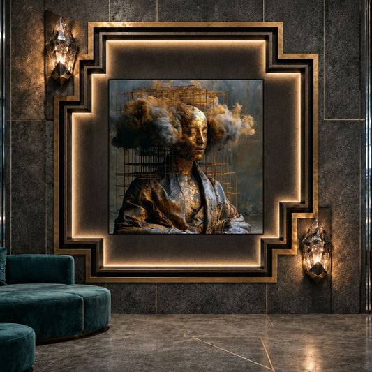 Tablou Abstract Modern – Paza gândului destrămat