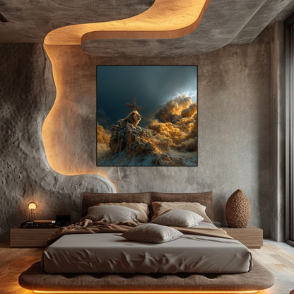 Tablou Decorativ Modern - Print UV pe Sticla - „Sacred Modernities” - No07