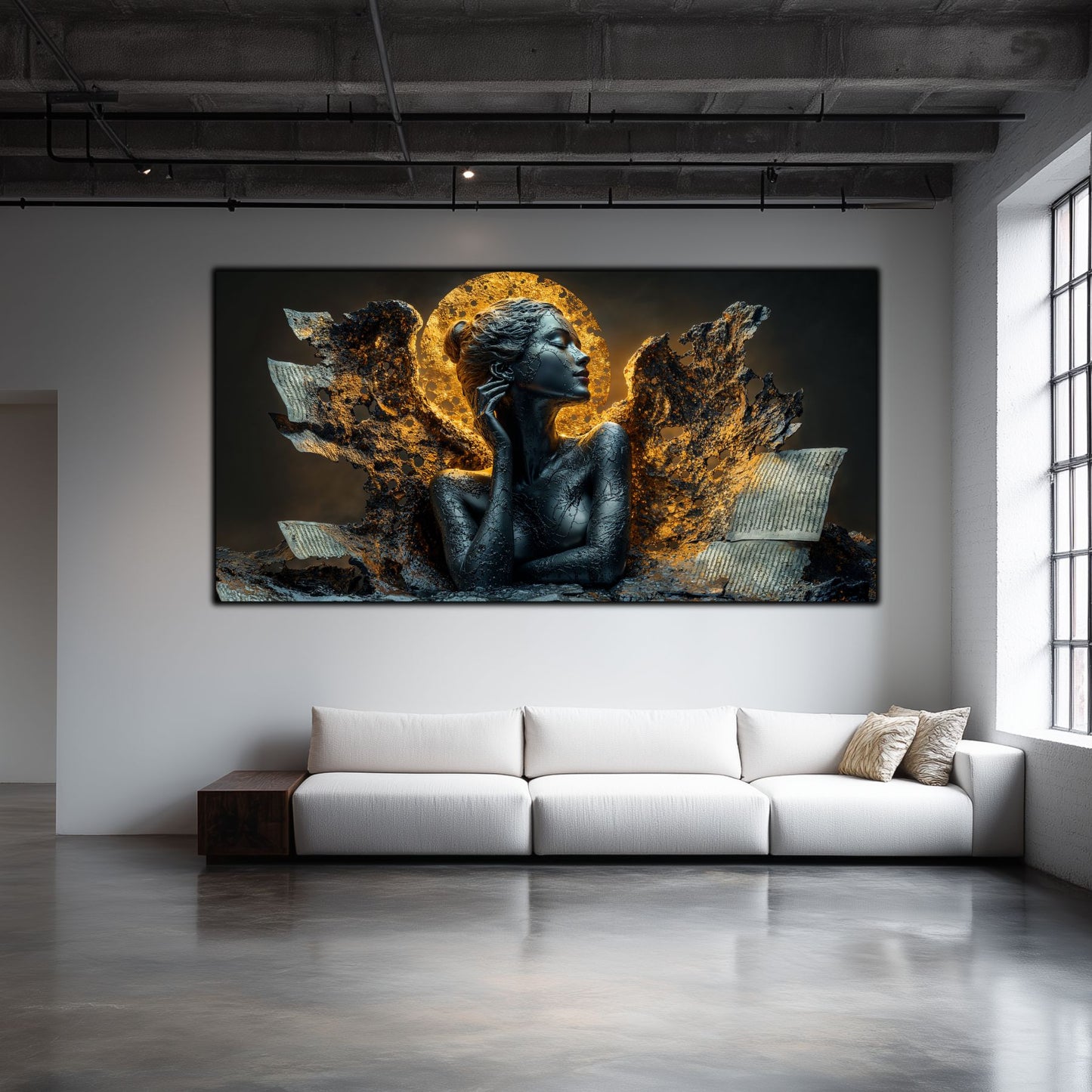 Tablou unicat din sticlă securizată Beyond Breath - No17