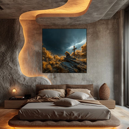 Tablou Decorativ Modern - Print UV pe Sticla - „Sacred Modernities” - No09