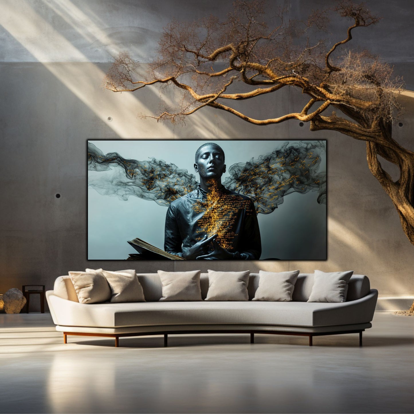 Beyond Meditation - Tablouri moderne pe sticla securizata pentru living contemporan NO24