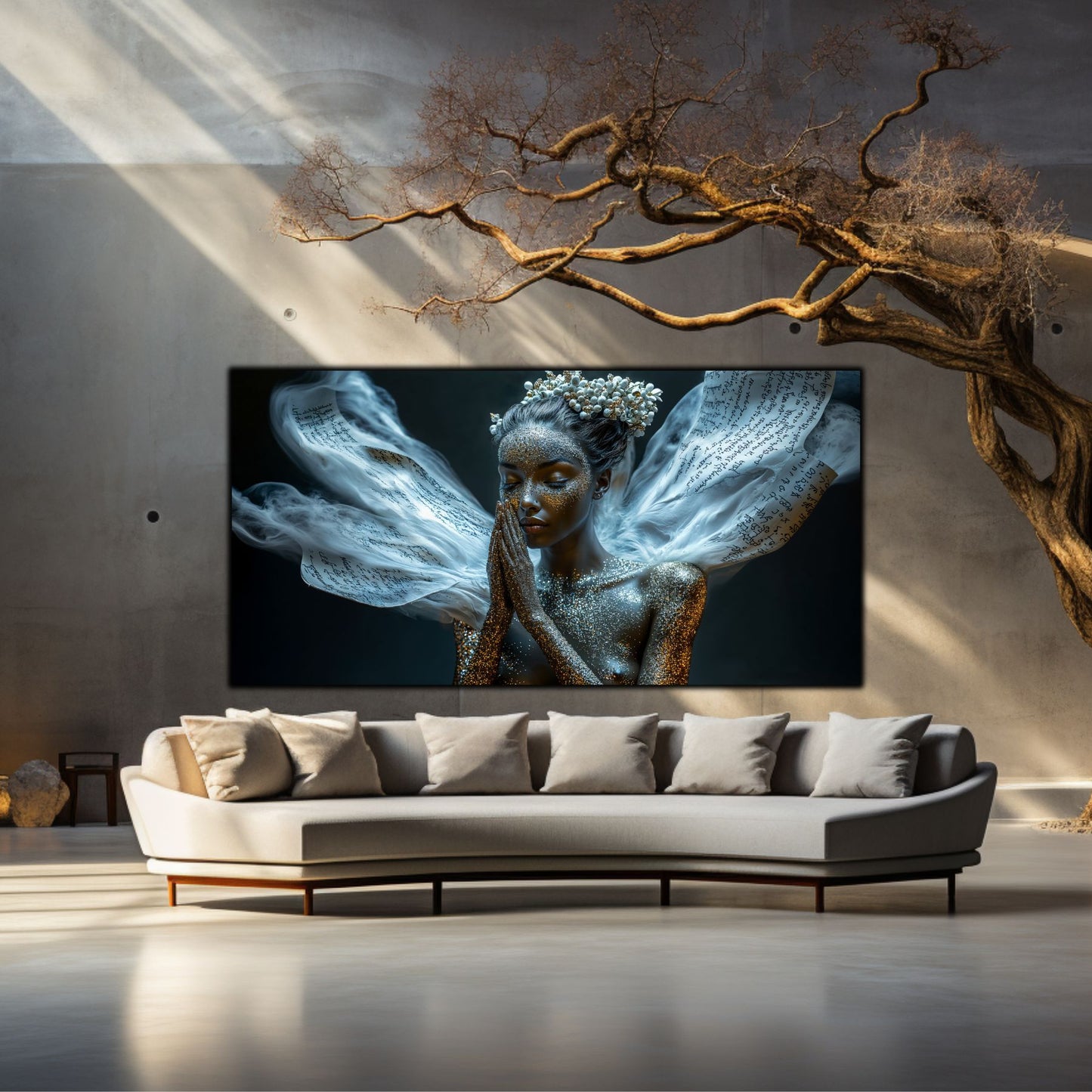 Beyond Meditation - Tablouri moderne pe sticla securizata pentru living contemporan NO21