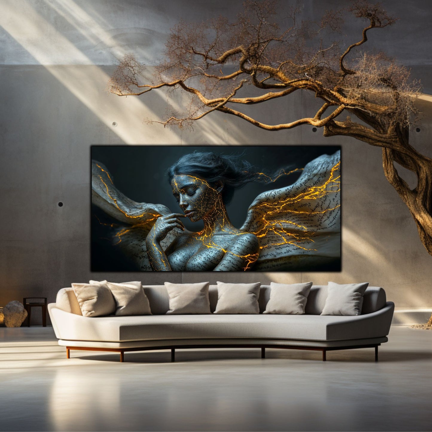 Beyond Meditation - Tablouri moderne pe sticla securizata pentru living contemporan NO27