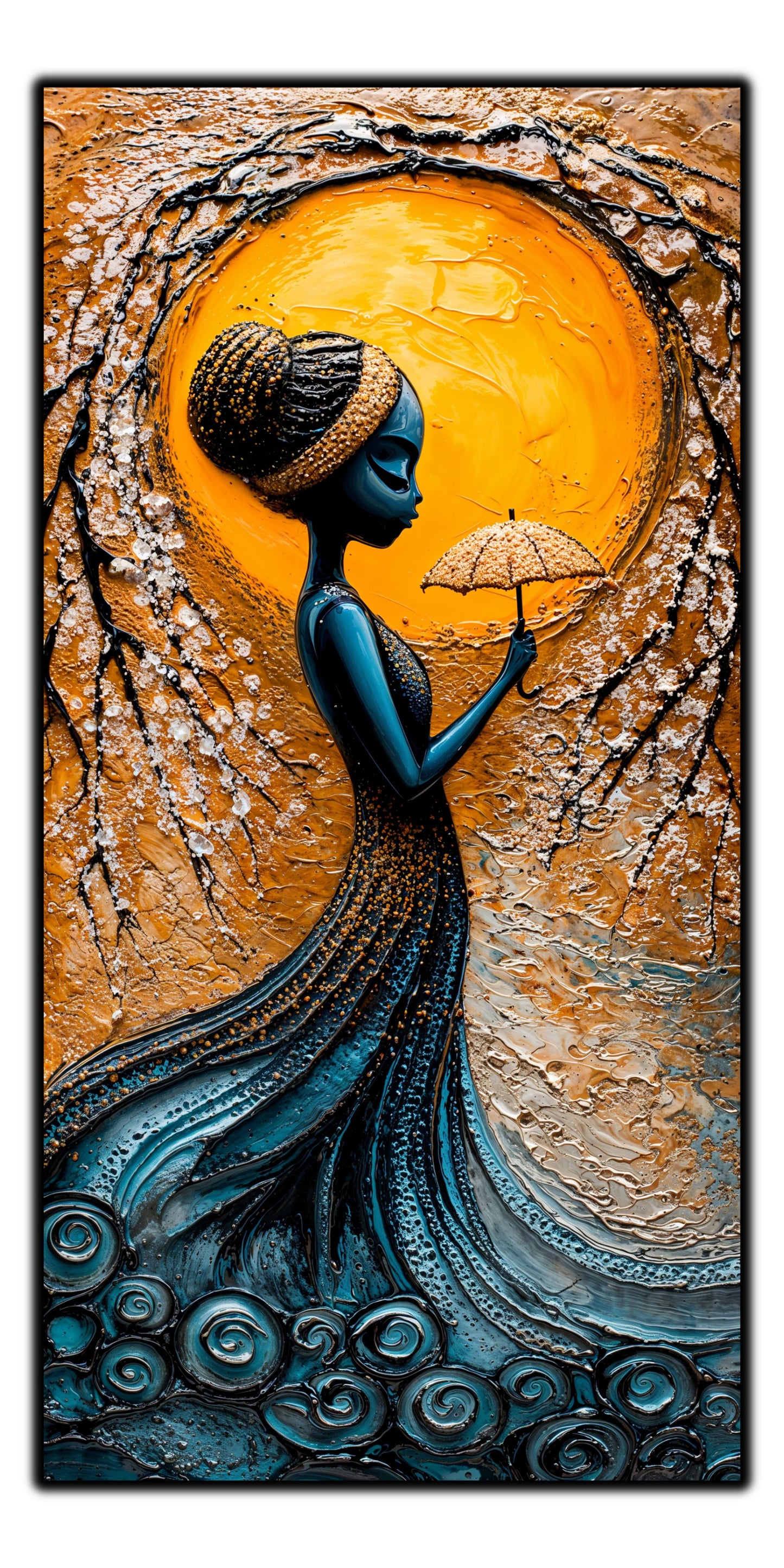 Tablou unicat din sticlă securizată Beyond Origin - No19