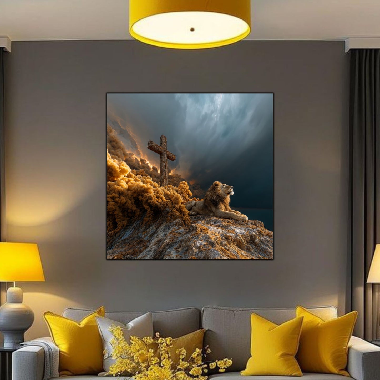 Tablou Decorativ Modern - Print UV pe Sticla - „Sacred Modernities” - No20