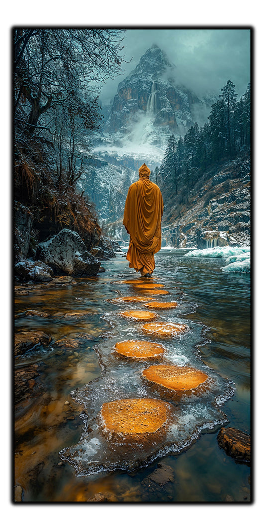 Tablou unicat din sticlă securizată Vanishing Step - No19