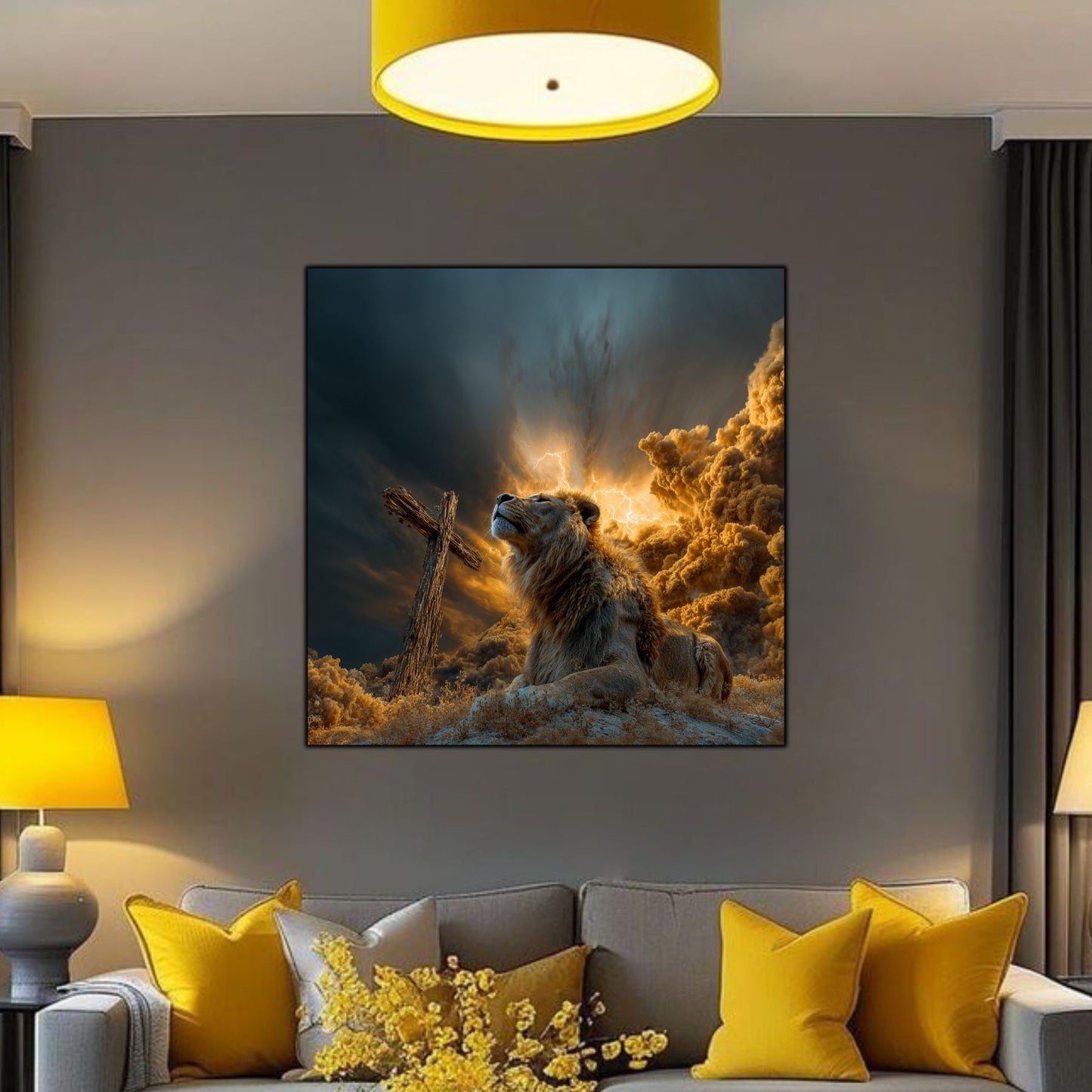 Tablou Decorativ Modern - Print UV pe Sticla - „Sacred Modernities” - No08