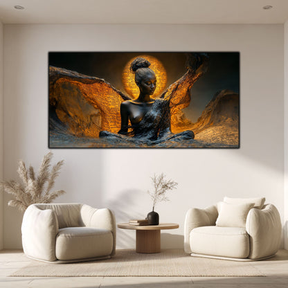 Tablou unicat din sticlă securizată Beyond Breath - No23